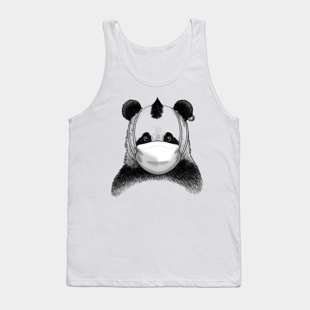 Mask Panda Tank Top by albertocubatas